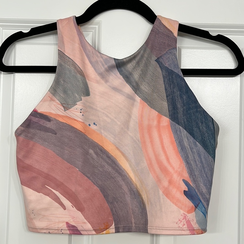 Conscious Crop Bra A-C in Vibrance Orchid